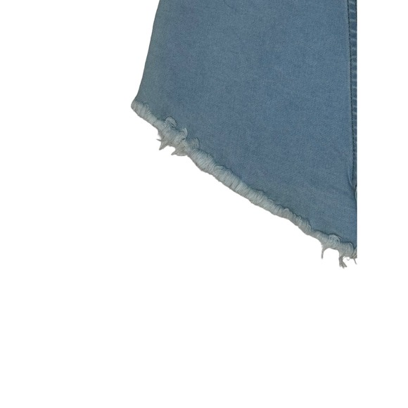 Shein Women's Sexy Shorts Ripped Raw Hem Stretch Mid-Rise Denim Blue 25 NWT - Picture 7 of 8